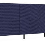Komoda KAMA 150 cm dub artisan/modrá