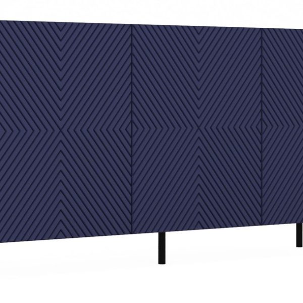 Komoda KAMA 150 cm dub artisan/modrá