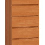 Komoda Kuba 60 cm - 5 zásuviek jelša