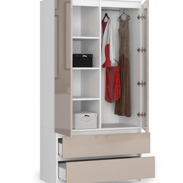 biela / cappuccino lesk