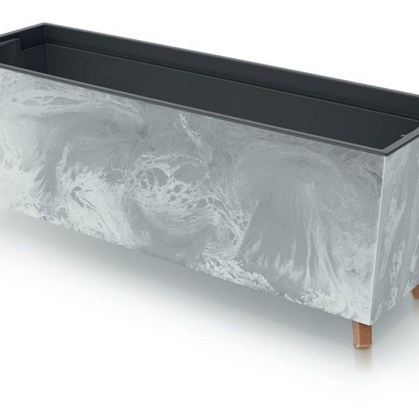 Truhlík s vkladem CORBI III 77 cm šedý