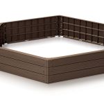 Vyvýšený záhon BASE WOODY 148 cm hnědý