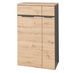Kancelářská komoda Brego 10 75 cm grafit/dub Artisan