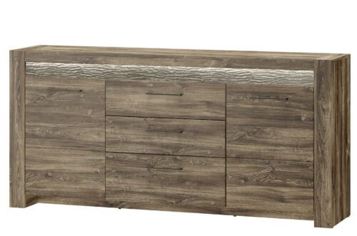 Komoda Belveder 46 178 cm s LED osvětlením dub Stirling Komoda Belveder 46 178 cm s LED osvětlením dub Stirling