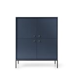 Komoda Mono II 104 cm modrá/černá