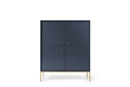 Komoda Mono II 104 cm modrá/zlatá Komoda Mono II 104 cm modrá/zlatá