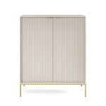 Komoda Nova 104 cm kašmír/zlatá
