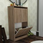 RALF  malý výklopný botník sonoma truffle