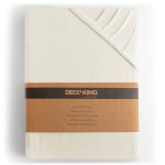Bavlnené jersey prestieradlo s gumou DecoKing Amber ecru