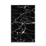 Koberec Black Marble 80x150 cm čierny