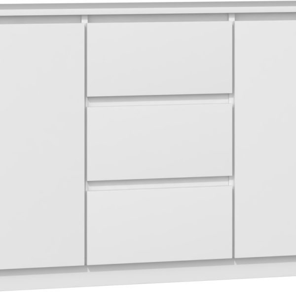 Komoda 2D3S Saloe biela