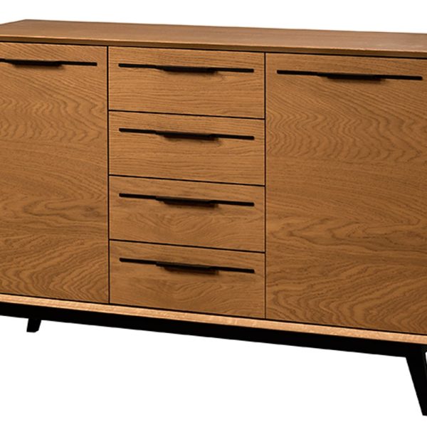 Komoda Lazure 45 136 cm dub Rustikal karamelový