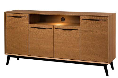 Komoda Lazure 47 s LED osvětlením 180 cm dub Rustikal karamelový Komoda Lazure 47 s LED osvětlením 180 cm dub Rustikal karamelový