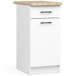 Kuchynská skrinka Olivia S 40 cm 1D 1S biela