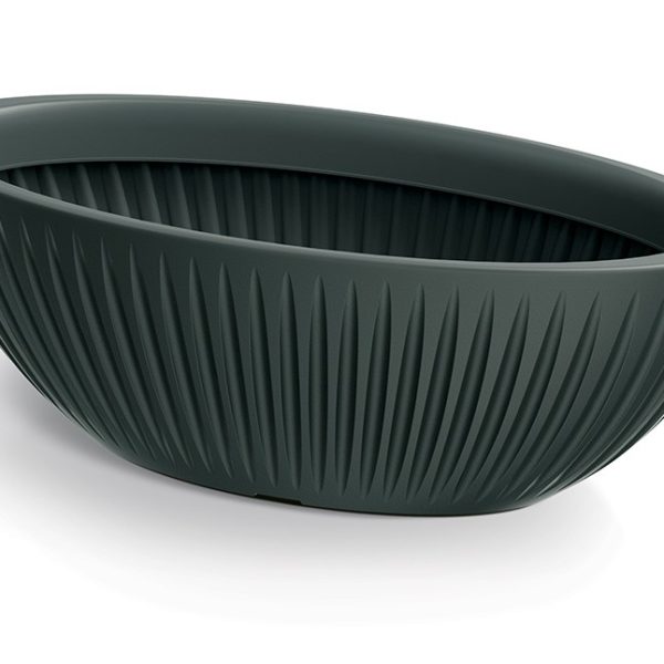 Oválný květináč LATIE 58 cm antracitový