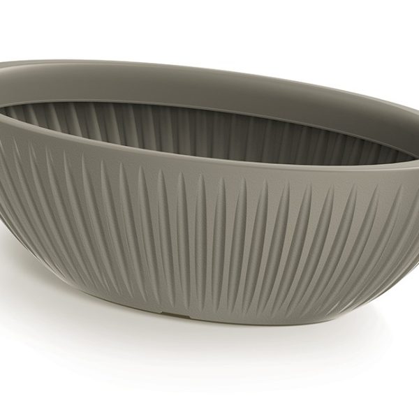 Oválný květináč LATIE 58 cm mocca