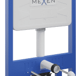 Podomietkový WC rám MEXEN FENIX SLIM 8 cm modrý