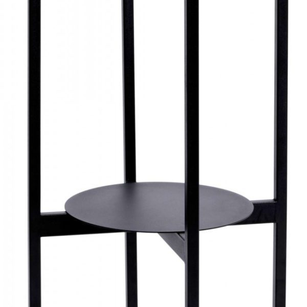 Stojan na kvety Torre 60 cm čierny