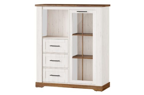 Vitrína Country 15 116 cm dub Stirling/borovice Andersen Vitrína Country 15 116 cm dub Stirling/borovice Andersen