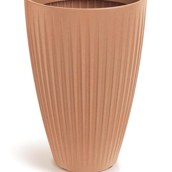 Vysoký květináč LATIE ROUND II 40 cm terakota