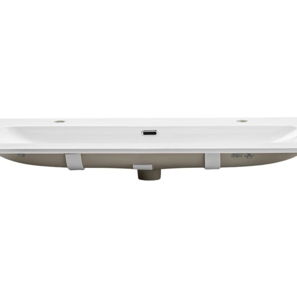 ArtCom Keramické umývadlo FLY 120 2TH | biely lesk 120 cm