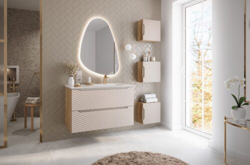 ArtCom Keramické umývadlo GO2 90 L | biely lesk 90 cm ArtCom Keramické umývadlo GO2 90 L | biely lesk 90 cm