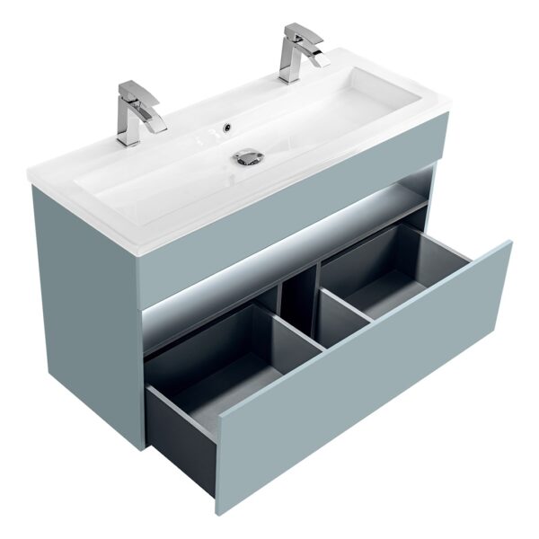 ArtCom Keramické umývadlo SPIRIT UM-8070-120 | biely lesk 120 cm