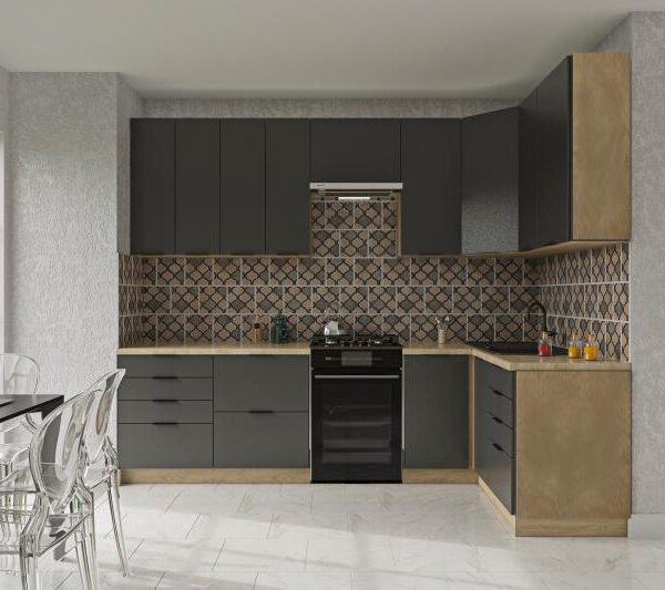 CRAF R2V moderná rohová kuchyňa 280 x 140