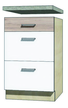 EKO - 9D dolná skrinka so zásuvkami 50cm EKO - 9D dolná skrinka so zásuvkami 50cm