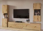 EMMA 10 moderná obývacia zostava dub artisan/ čierna