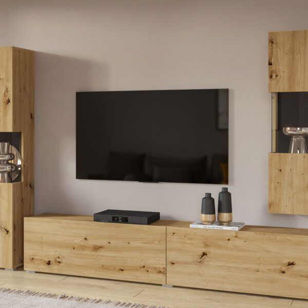 EMMA 10 moderná obývacia zostava dub artisan/ čierna