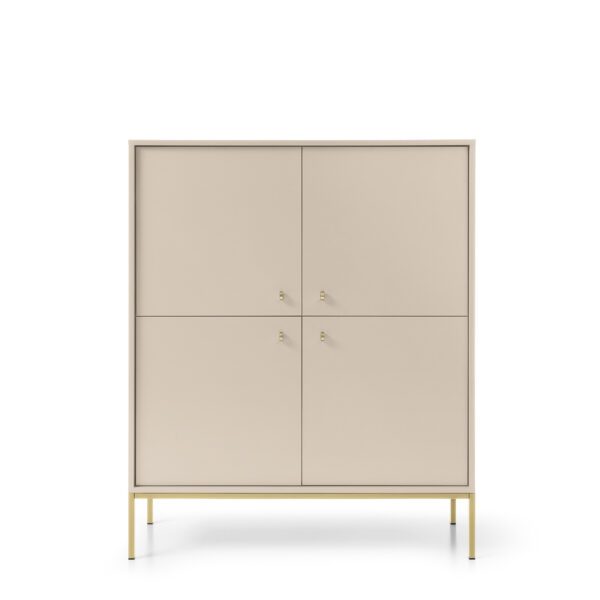 Komoda Mono II 104 cm béžová/zlatá