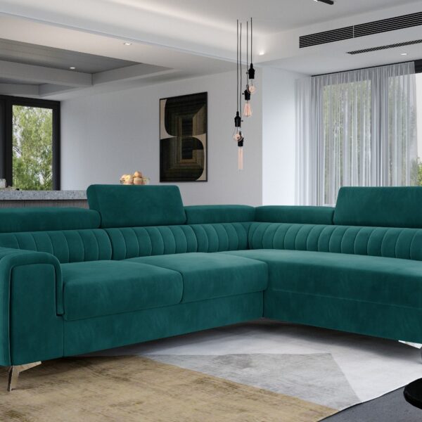 LAURA 38 rozkladacia rohova sedacka Mat Velvet 75