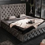 LuxD Dizajnová posteľ Laney II 160 x 200 cm olivovo-sivý zamat