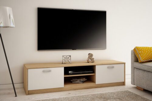 MAREK 028 TV stolík s dvierkami a policami 160cm MAREK 028 TV stolík s dvierkami a policami 160cm