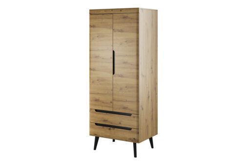 Moderná šatníková skriňa NORD NSZ80 dub artisan Moderná šatníková skriňa NORD NSZ80 dub artisan