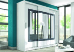 RESTON 250 šatníková skriňa biela 250cm
