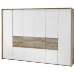 Šatníková skriňa PAMA 310 dub grand/ biela