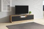 TV stolík ARTON 39 taurus/čierny mat – Obrázok 2