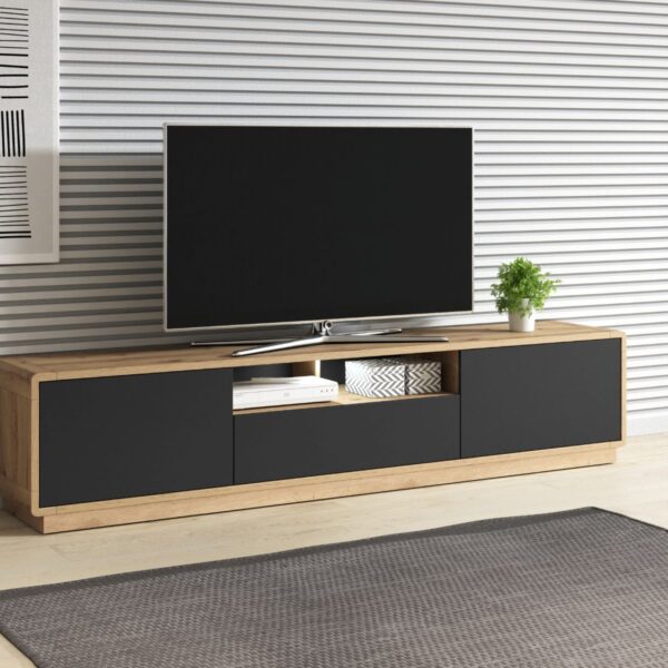 TV stolík ARTON 40 taurus/čierny mat