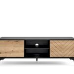 TV stolík SMARAGD RTV154 dub evoke/čierna