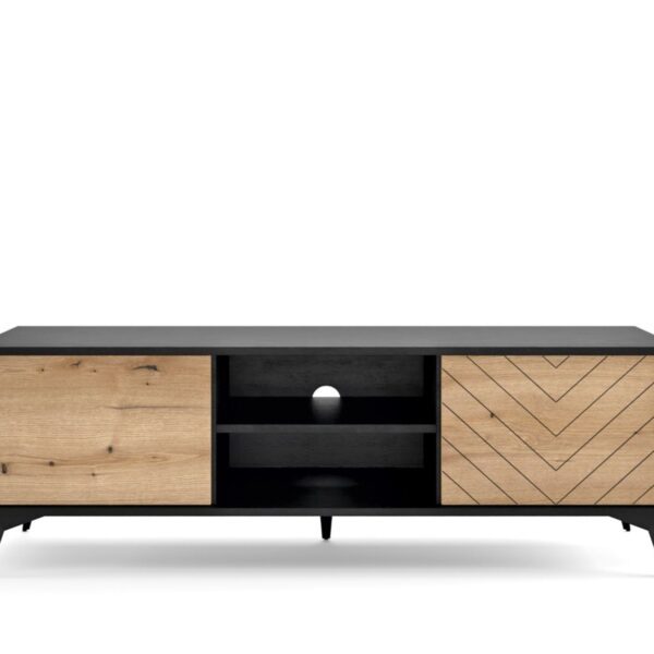 TV stolík SMARAGD RTV154 dub evoke/čierna