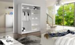 VESNA III šatníková skriňa biela – Obrázok 2