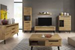 Závesná polica NORD P107 dub artisan – Obrázok 2