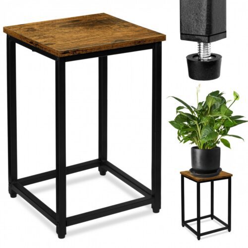 Stojan na kvety Loft Arben 40 cm čierny/dub Stojan na kvety Loft Arben 40 cm čierny/dub