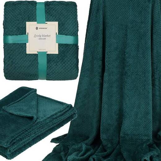 Deka 150x200 cm SPRINGOS HA7279 - zelená Deka 150x200 cm SPRINGOS HA7279 - zelená
