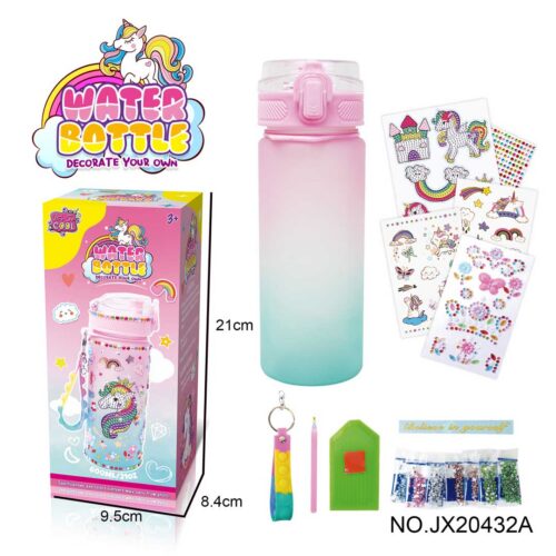 Fľaša na vodu Unicorn + príslušenstvo Fľaša na vodu Unicorn + príslušenstvo