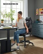 Kancelárska stolička SONGMICS OBG38BK – Obrázok 2