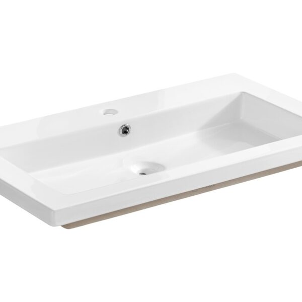 Keramické zapustené umývadlo Spirit 100 cm biele