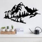 Kovový obraz 47 x 40 cm Mountain 2 ASIR 891TNL1765 – Obrázok 2